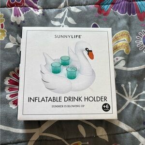 Sunnylife White Swan Pool Drink Holder